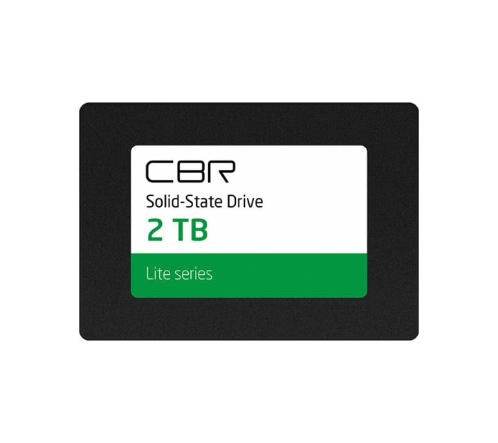 CBR SSD-002TB-2.5-LT22, Внутренний SSD-накопитель, серия "Lite", 2TB, 2048 GB, 2.5", SATA III 6 Gbit/s, SM2259XT, 3D TLC NAND, R/W speed up to 550/520 MB/s, TBW (TB) 1000