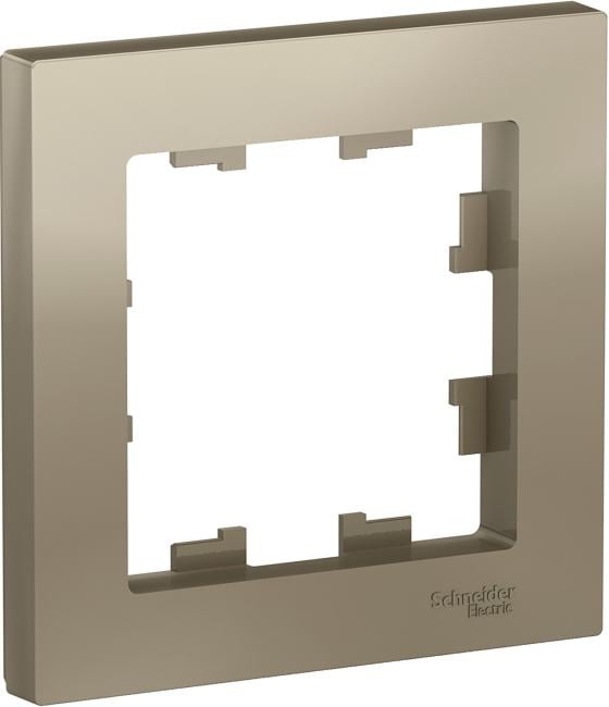 Рамка Schneider Electric AtlasDesign ATN000501 накладная 1x ABS пластик шампань