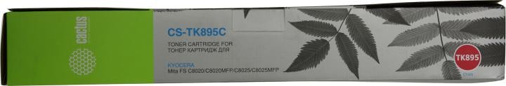 Картридж Cactus CS-TK895C Cyan для Kyocera  Mita FS C8020/C8020MFP/C8025