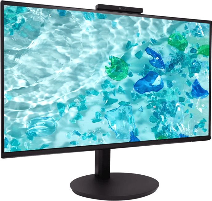 Монитор 23,8'' ACER Vero C23,8'' ACER Vero CB242YD6bmiprcx, IPS, 1920x1080, 1 / 4ms, 250cd, 120Hz, 1xVGA + 1xHDMI+ 1xDP + SPK + Audio In/Out + Webcam 5M/Mic array, Speakers 5Wx2, hadj 165, Vesa:100x100
