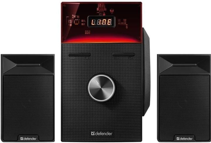 Акустическая система 2.1 DEFENDER Tresor (Трезор) черный (50Вт, питание от сети) (65092)