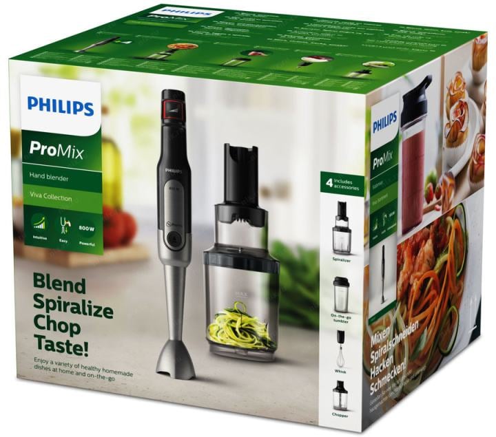 Блендер погружной Philips HR2657/90 800 Вт, черный/нержавеющая сталь
