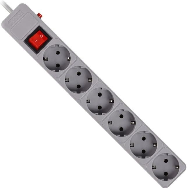 Сетевой фильтр Smartbuy <SBSP-6-50-G>  <5м> (6 розеток)