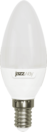 Лампа JazzWay 1027818-2, E14, 7Вт, 3000К, свеча