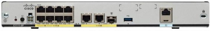 Коммутатор CISCO ISR 1100 Ethernet Router, 8x LAN Ports, Dual WAN Ports, C1111-8P