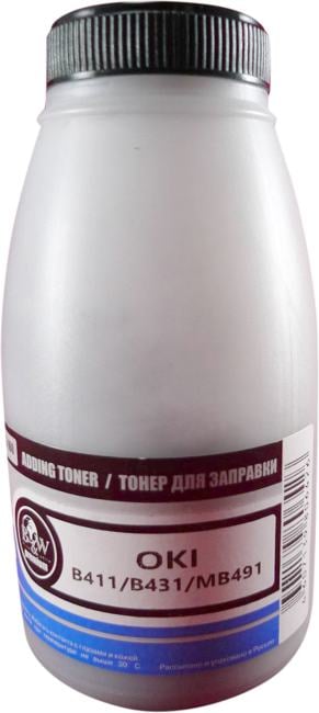 OPR-802-100 Тонер OKI B411/B431/MB461/MB471/MB491 Black (фл. 100г)  B&W  Premium  Tomoegawa фас.Россия
