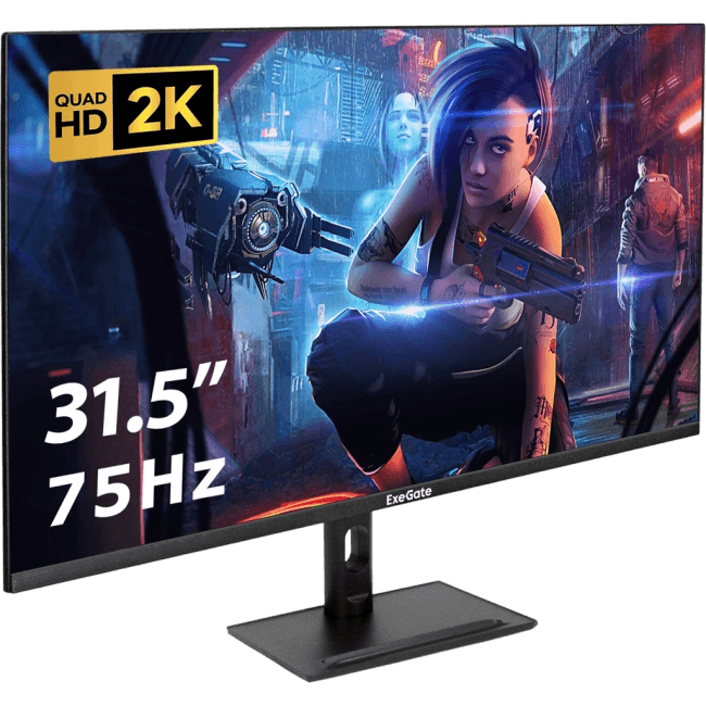 EX299474RUS Монитор с аудио 31.5" WQHD ExeGate SmartView ES3207TA (IPS LED Grade A+, 2K, 2560x1440@75Гц (WQHD),  16:9,  3