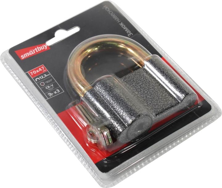 Smartbuy <SBT-LK-7047> Замок навесной  (70x47мм, 3 ключа)
