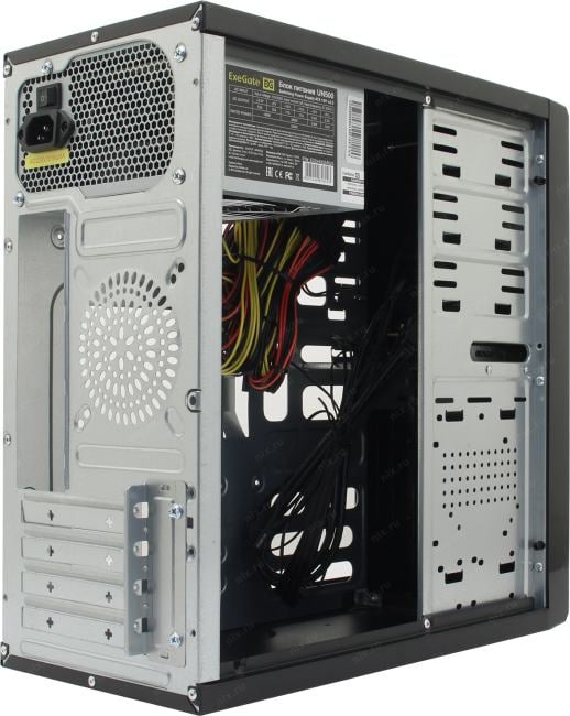 Minitower  Exegate <MA-371X> Black MicroATX  без БП <EX277439RUS>