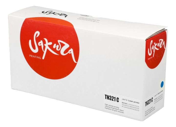 Тонер-туба Sakura KMTN-321C (A33K450) для Konica Minolta, голубой, 25000 к.