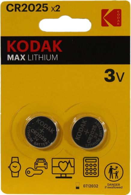 Kodak MAX <CAT30417670-RU1> (CR2025, Li, 3V) <уп.  2  шт>