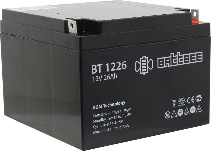 Аккумулятор BATTBEE BT 1226, 12В, 26Ач