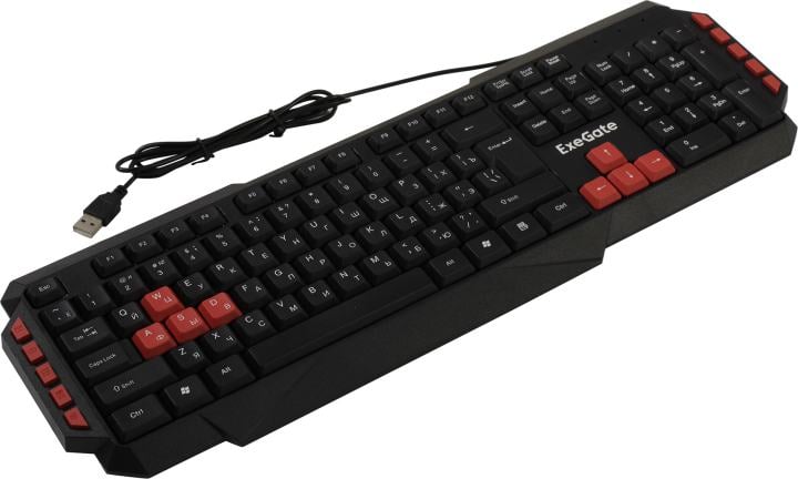 Клавиатура ExeGate LY-500M Black <USB>  115КЛ+11КЛ М/Мед <EX286177RUS>