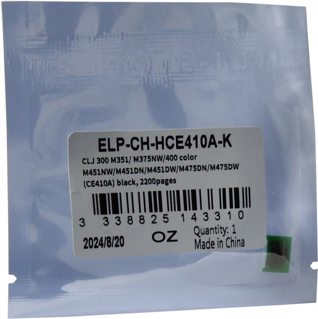 <ELP-CH-HCE410A-K> Чип для картриджа  CE410A Black, 2.2K
