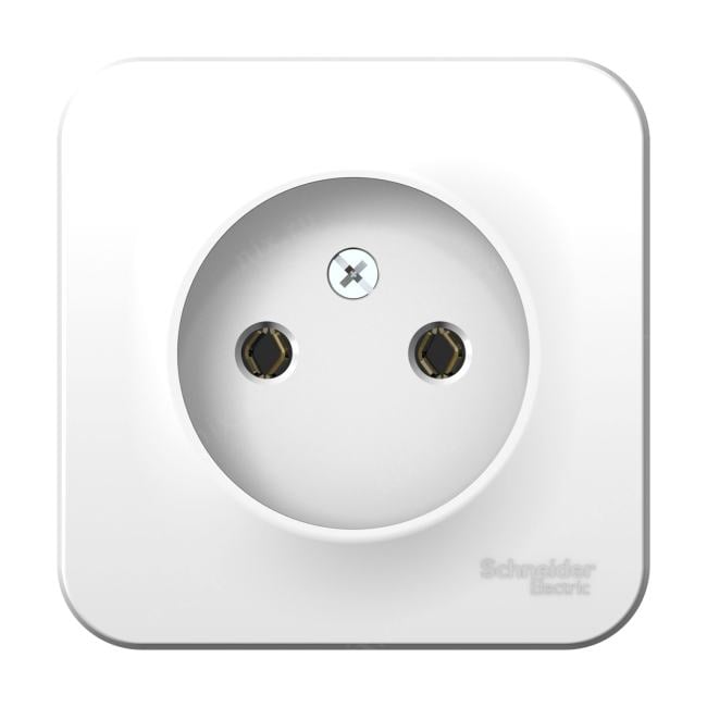 Schneider Electric BLNRA000111 BLANCA О/У РОЗЕТКА без заземления без шторок ИЗОЛ.ПЛ., 16А,  250В,  БЕЛЫЙ