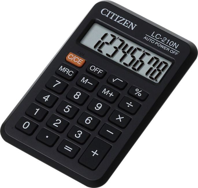 CITIZEN карманный LC210NR черный 8-разр.