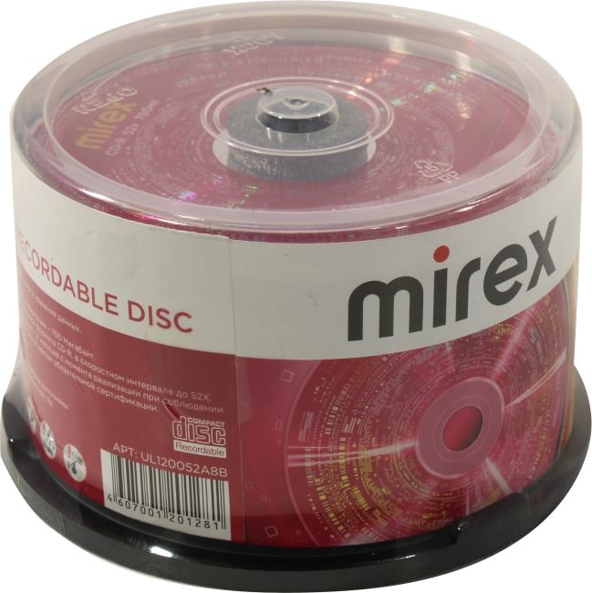 CD-R Disc Mirex  700Mb 52x <уп.50  шт>  на  шпинделе <201281>