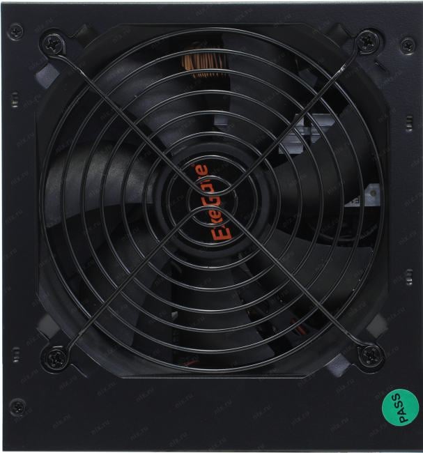 Exegate EX282044RUS-OEM-S Блок питания 600W ExeGate 80 PLUS® 600PPH-LT-S-OEM (ATX, APFC, КПД 82% (80 PLUS)SC, 12cm fan, 24pin, (4+4)pin, PCIe, 5xSATA, 3xIDE, black, кабель 220V с защитой от выдергиван