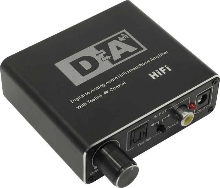 <DA-15> Audio Converter  (Toslink/RCA(Coaxial)-->Toslink/RCA(Coaxial)/2xRCA/jack3.5) + б.п.