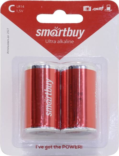 Аккумулятор Smartbuy SBBR-2A02BL2700 (1.2V, 2700mAh) NiMh, Size "AA" <уп.  2  шт>