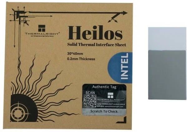 HEILOS-3X4-INTEL Термоинтерфейс Thermalright Heilos Intel 30x40 мм, толщина 0.2  мм, 8.5 Вт/(м·K)