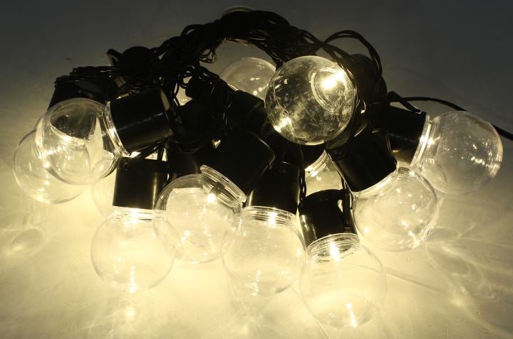 Лофт-гирлянда Neon-night светодиодная 5 м, черный ПВХ, 20 LED, теплое белое свечение