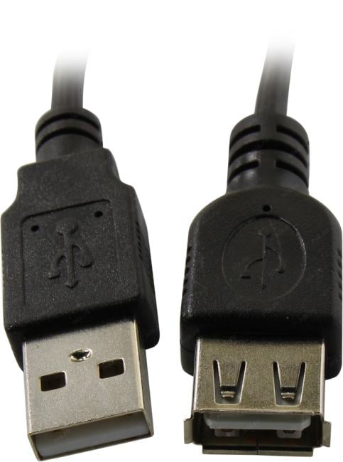 ExeGate <EX-CCF-USB2-AMAF-5.0F> Кабель удлинительный USB 2.0 A-->A  5м,  2  фильтра <EX294765RUS>