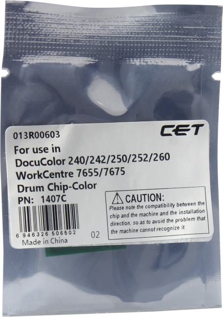 Чип драм-юнита для XEROX DocuColor 240/242/250/252/260/ WorkCentre 7655/7665 CMY (EXP/EUR) 115k (013R00603-chip) CET