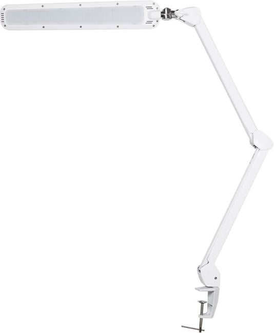 31-0408 Лампа настольная бестеневая REXANT, струбцина, «ECO light t», 90 SMD LED, сенсорный диммер, белая