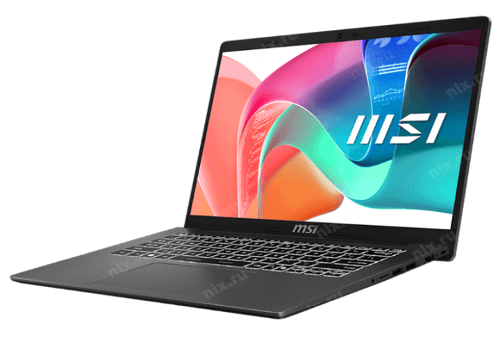 Ноутбук MSI Modern 14 F1MG Core 7 150U 14" FHD (1920x1080)IPS, DDR4 16Gb (8Gbx2),512Gb SSD Intel Graphics,backlight,46.8Whr,1.5kg,Dos,1y,Platinum Gray