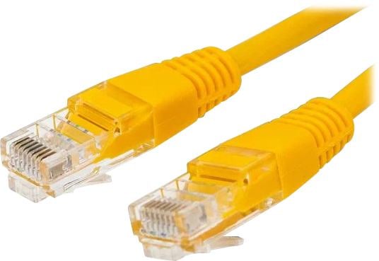Кабель патч-корд U/UTP 5e кат. 2м Filum FL-U5-2M-Y 26AWG(7x0.16 мм), омедненный алюминий (CCA), PVC, жёлтый