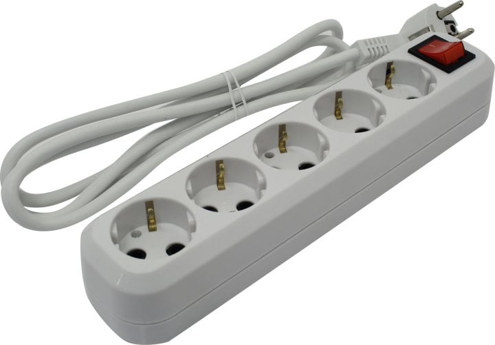 5bites SP5W-318 Сетевой фильтр 5S / 3*1.5MM2 / 16A / ABS / 1.8M / WHITE