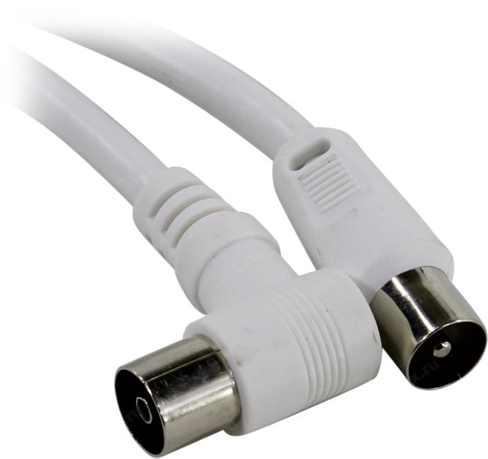 Smartbuy <KTV123> Кабель удлинительный антенный ТВ 9.5 (M-F),  3м, Г-образный коннектор