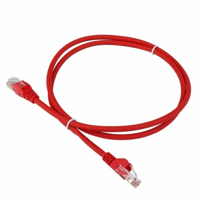 LAN-PC45/U5E-15-RD Шнур коммутационный Lanmaster кат. 5е неэкр. U/UTP RJ45/RJ45 15м LSZH красный