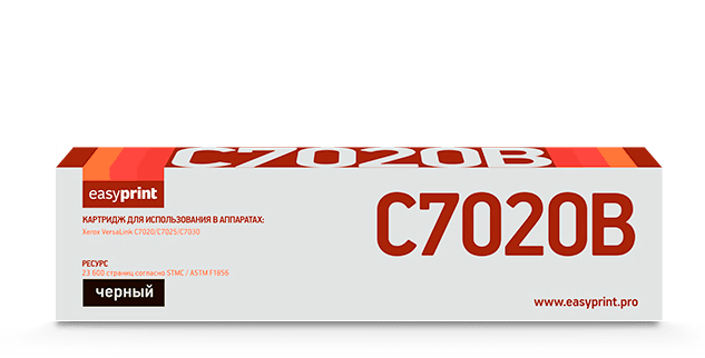 Easyprint  106R03745 Тонер-картридж  LX-C7020B  для  Xerox VersaLink C7020/C7025/C7030 (23600 стр.) черный, с чипом