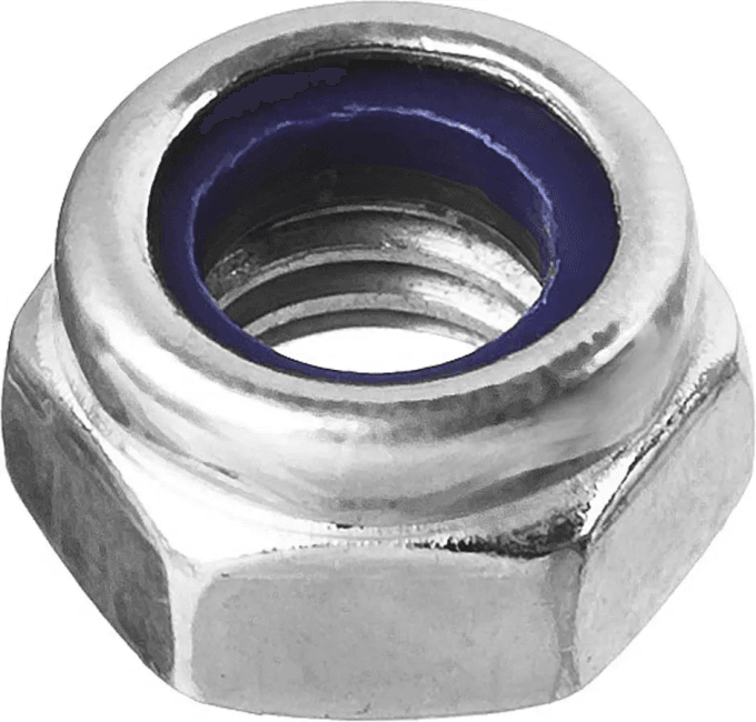 Зубр <303586-05> Гайка DIN 985 с нейлоновым кольцом, M5, 18 шт, кл. пр.  6, оцинкованная, ЗУБР
