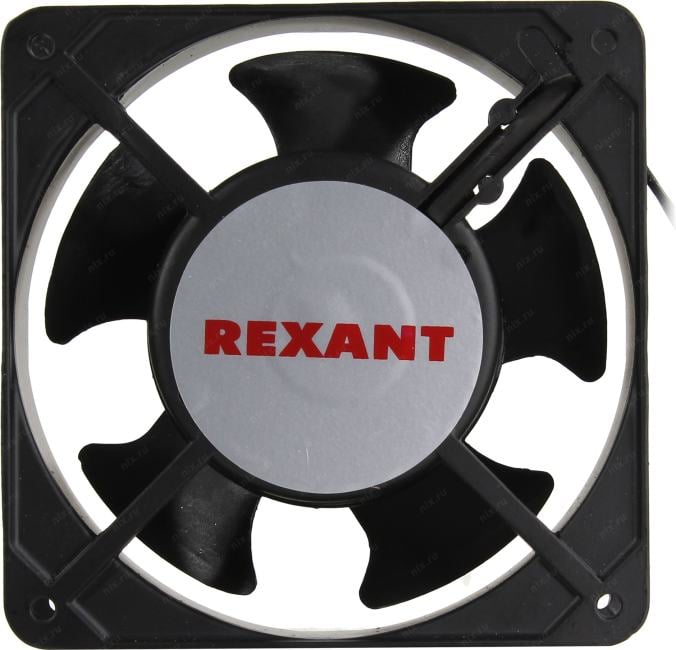 Вентилятор для корпуса Rexant RХ 12038HSL 220VAC черный, 120 мм, 2700 об/мин, 45 дБ, 2 pin
