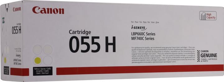 Картридж Canon 055H Yellow для  LBP-660C/MF740C  серии