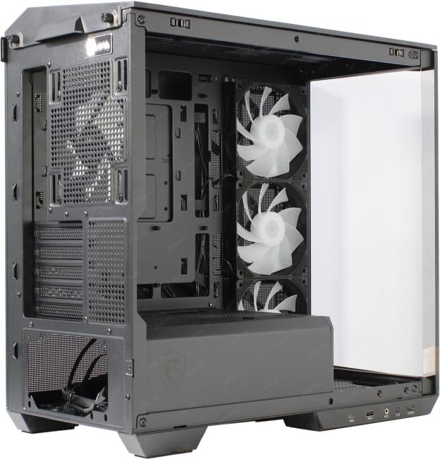 Minitower MSI <MAG Pano M100R PZ Black>  MicroATX без БП