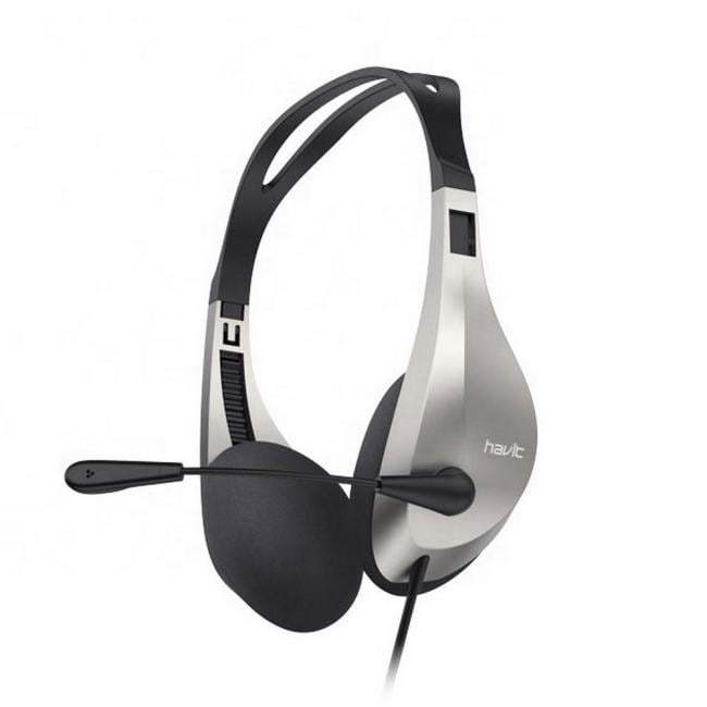 H205d black+grey Havit Проводные наушники Havit Wired headphone H205d black+grey