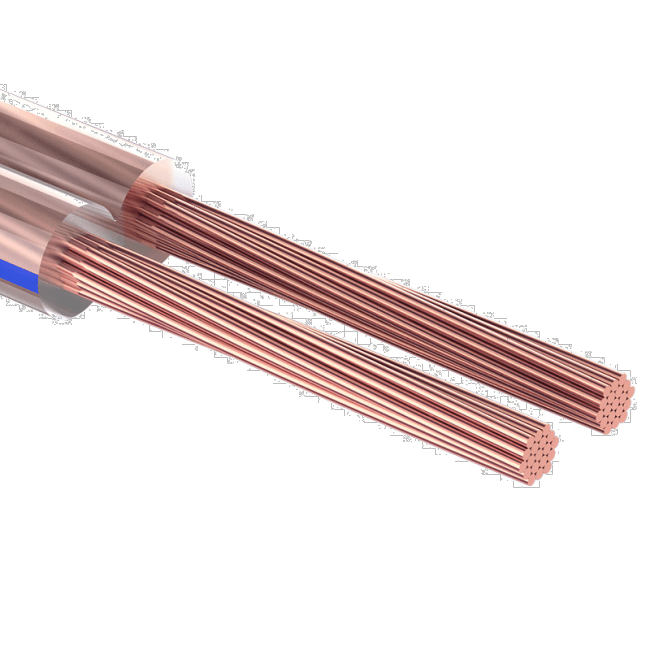 01-6201-3 Кабель акустический REXANT 2х0,25 мм?, прозрачный BLUELINE, бухта 100 м