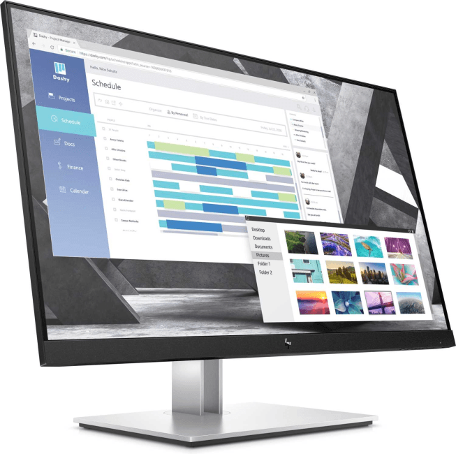 Монитор 27" HP E27q G4 регулировка по высоте (IPS, 2560 x 1440,  178°/178°, 60Hz, 250 cd/m2, 1000:1, 4ms, 178°/178°, +HD
