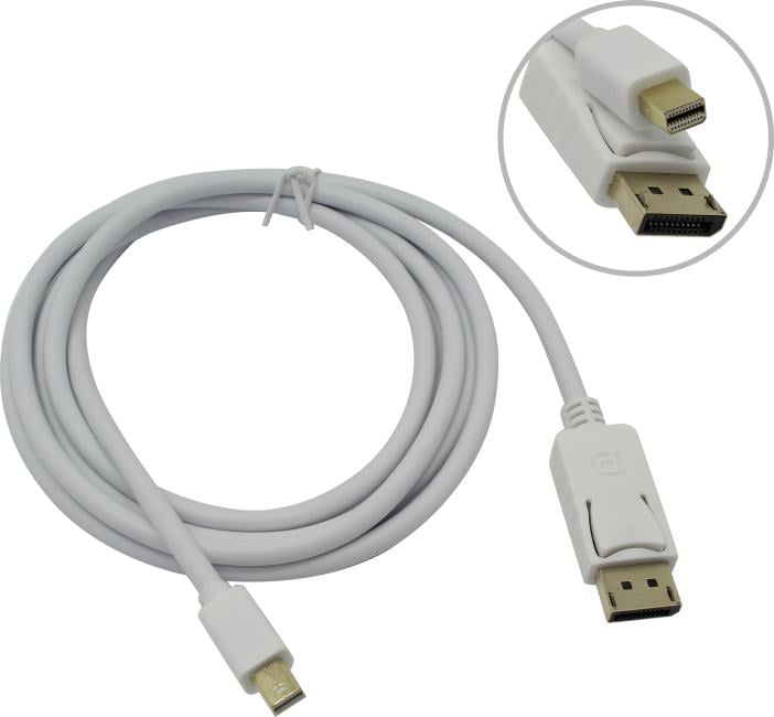 Exegate <EX-CC-mDPM-DPM-1.8> Кабель-переходник miniDisplayPort (M) ->  DisplayPort  (M)  1.8м <EX284929RUS>