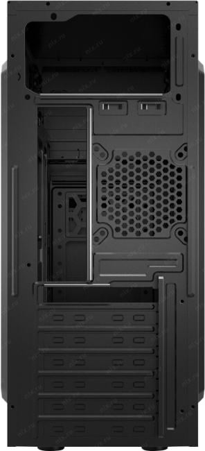 Корпус ATX CBR PCC-ATX-E180-USB32-USB22-WPSU ATX Miditower E180, без БП, 2*USB 3.0, 2*USB 2.0, HD Audio+Mic, Black
