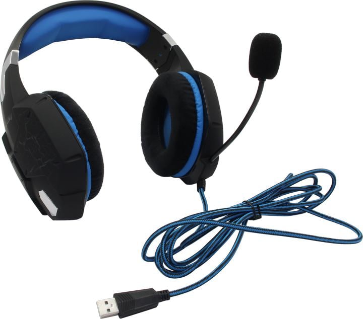 Наушники с микрофоном SmartBuy RUSH TAIPAN SBHG-3000 (USB, шнур  2.5м,  с  регулятором громкости)