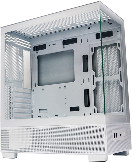Корпус XASTRA Q500-0F White ATX/Aquarium/Screewless/no fans/ Q500-0F-WH