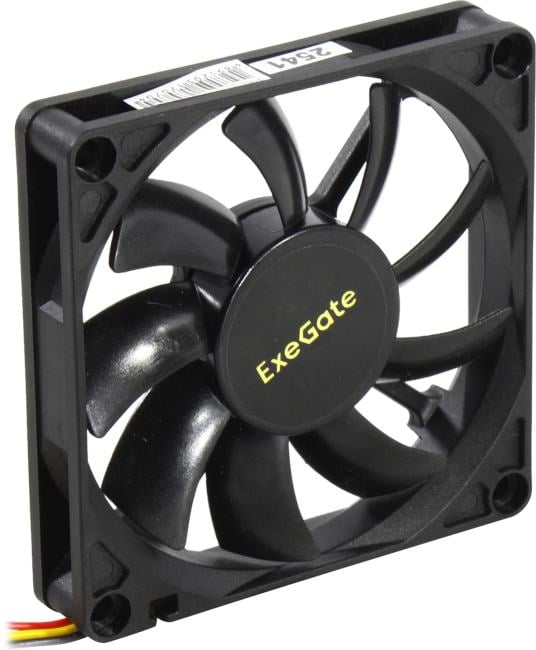 Exegate EX295238RUS Вентилятор 12В DC ExeGate ExtraPower EP08015B3P (80x80x15 мм, 2-Ball (двойной шарикоподшипник), 3pin, 2600RPM, 26dBA)