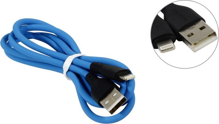 Smartbuy <iK-512-S21bb> Кабель  USB AM-->Lightning 1м