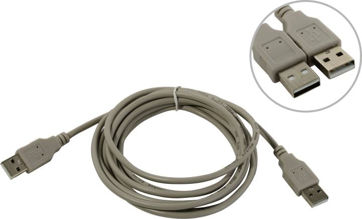 5bites <UC5009-030C> Кабель USB 2.0  AM-->AM  3м