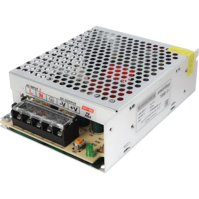 Smartbuy <SBL-IP20-Driver-100W-24V> Драйвер для LED ленты (24В,4.17A, 100Вт, 100-260В)